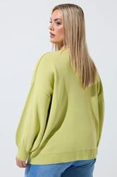 LIMITED COLLECTION Plus Size Green Balloon Sleeve Cardigan | Your Clothing 2