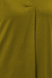 EVANS Curve Green Premium Jersey Pleat Swing Top 6