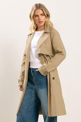 PixieGirl Petite Women's Natural Brown Trench Coat | PixieGirl 3
