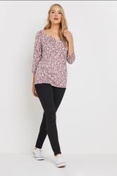 LTS Tall 2 PACK Blush Pink & Blue Cotton Henley Tops | Long Tall Sally 4