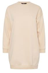 YOURS Curve Natural Brown Sweatshirt Dress