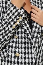 STAR Black Checked Double Breasted Blazer | StarByJM 5
