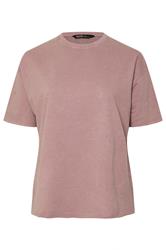 YOURS Curve Pink Acid Wash Oversized Sweat T-Shirt