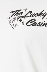 BadRhino Big & Tall White 'The Lucky Casino' Graphic T-Shirt | BadRhino 7