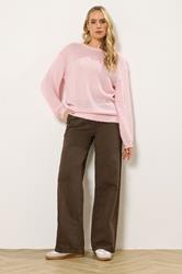 LTS Tall Pink Balloon Sleeve Jumper | Long Tall Sally  1