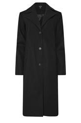 LTS Tall Black Formal Midi City Coat