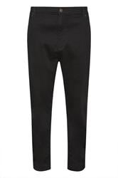 BadRhino Big & Tall Black Elasticated Waist Stretch Jeans
