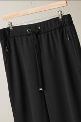 EVANS Plus Size Black Luxe Zip Pocket Joggers | Evans  6