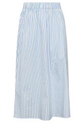 YOURS Plus Size Blue Stripe Poplin Skirt | Yours Clothing 5
