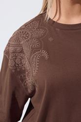 LIMITED COLLECTION Plus Size Chocolate Brown Floral Print T-Shirt | Yours Clothing 4