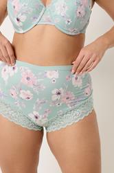 YOURSET 3 PACK Plus Size Pink Lace Trim Full Briefs | Yours Clothing 2