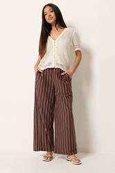 M&Co Petite Ivory White Short Sleeve Crochet Cardigan | M&Co 1