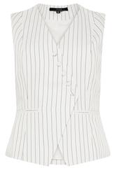 STAR White Pinstripe Waistcoat | StarByJM 5