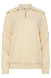 LTS Tall Yellow Quarter Zip Sweatshirt