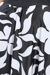 YOURS Plus Size Black Floral Print Tankini Top | Yours Clothing 8
