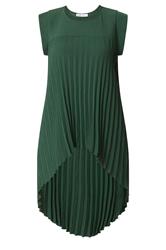 YOURS LONDON Curve Green Pleated Top