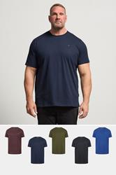 BadRhino Big & Tall 5 Pack Black & Blue Core T-Shirts