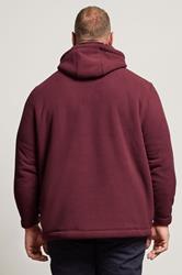 BadRhino Big & Tall Burgundy Borg Lined Fleece | BadRhino 2