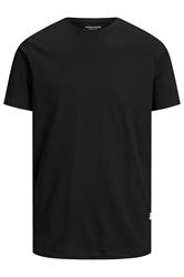 JACK & JONES Big & Tall Black Jenoa Crew T-Shirt