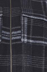 BadRhino Big & Tall Blue Check Print Zip Through Overshirt | BadRhino 8
