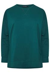 EVANS Curve Teal Green Luxe Sweatshirt