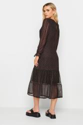 PixieGirl Black & Red Polka Dot Print Mesh Dress | PixieGirl  2
