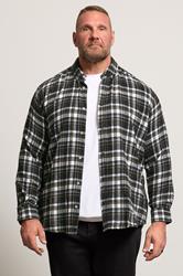 BadRhino Big & Tall Black & Yellow Brushed Checked Shirt | BadRhino 1