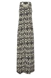LTS Tall Black & Brown Aztec Print Maxi Dress