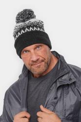 BadRhino Grey Fairisle Bobble Hat | BadRhino 3