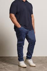 BadRhino Big & Tall Indigo Blue Tapered Fit Stretch Jeans | BadRhino 3