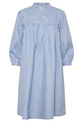 PixieGirl Petite Women's Blue Stripe Smock Cotton Dress | PixieGirl 6