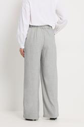 LTS Tall Women's Light Grey Tailored Wide Leg Trousers | Long Tall Sally 4