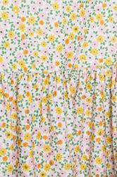 YOURS Plus Size Orange Floral Broderie Anglaise Peplum Top | Yours Clothing 6