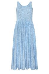 M&Co Light Blue Ditsy Floral Print Sleeveless Midi Dress