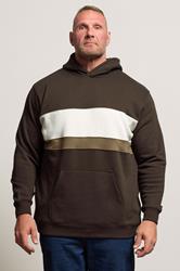 BadRhino Big & Tall Brown Cut & Sew Hoodie | BadRhino 3