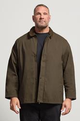 JACK & JONES Big & Tall Brown Grady Worker Jacket | BadRhino 1