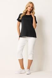 M&Co 2 PACK Black & White Short Sleeve Cotton T-Shirts | M&Co 2