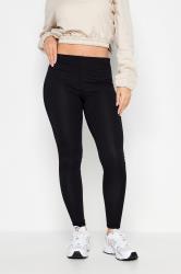 PixieGirl Petite Womens Black Ribbed Leggings | PixieGirl 1