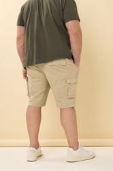 BadRhino Big & Tall 2 PACK Stone Brown & Khaki Green Stretch Cargo Shorts | BadRhino 5