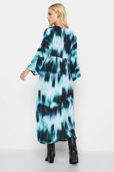 PixieGirl Blue Blur Print Maxi Smock Dress | PixieGirl 2
