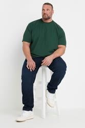 BadRhino Big & Tall Dark Green Soft Touch Relaxed Fit T-Shirt | BadRhino 5