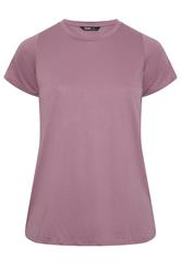 YOURS Curve Light Purple Core T-Shirt