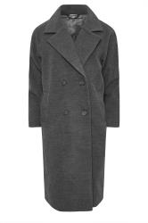 PixieGirl Petite Women's Charcoal Grey Formal Midi Coat | PixieGirl 7