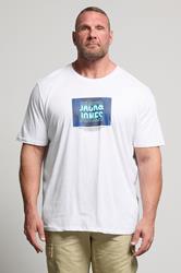 JACK & JONES Big & Tall White Hudson T-Shirt | BadRhino 3