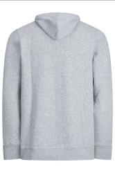 JACK & JONES Big & Tall Grey Zip Through Hoodie | BadRhino 2