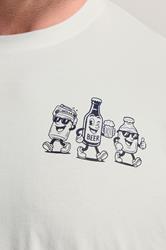 BadRhino Big & Tall Off White Beer Graphic T-Shirt | BadRhino 7
