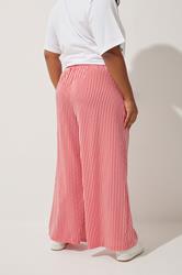 LIMITED COLLECTION Plus Size Red Stripe Boxer Waist Trousers | Yours Clothing 2