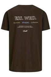 JACK & JONES Big & Tall Brown Studio Graphic T-Shirt | BadRhino 4
