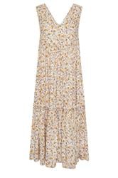 PixieGirl Petite Lilac Purple Ditsy Floral Tiered Midi Dress