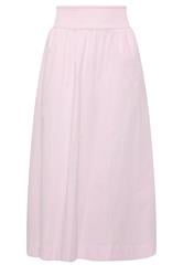 PixieGirl Petite Baby Pink Poplin Shirred Cotton Maxi Skirt